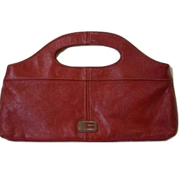Guess Handbags - Guess G Signature Red Leather Clutch Handbag